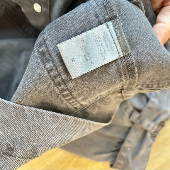 🆕 Young Fabulous & Broke Kace Denim High Waist Paper Bag Gray Skirt Size M - Picture 5 of 5